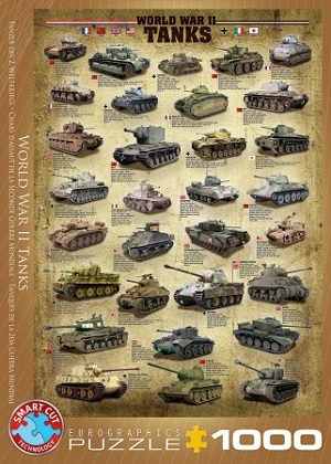 World War II Tanks - puzzel 1000 stukjes