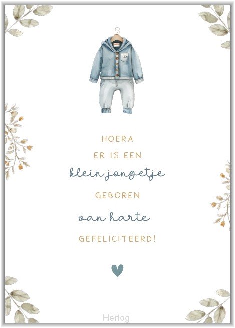 Hoera er is een klein jongetje geboren