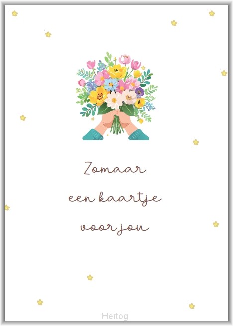 Zomaar een kaartje voor jou