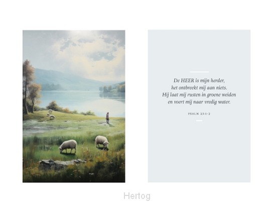 De HEER is mijn herder - set A5 posters