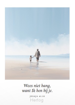 Wees niet bang - enkele kaart met envelop