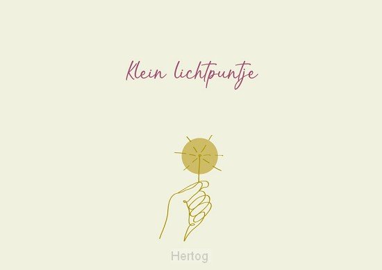 Klein lichtpuntje - wenskaart met envelop