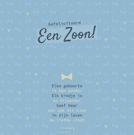 Gefeliciteerd Een Zoon! - kaart