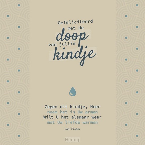 Gefeliciteerd met de doop van jullie kindje - kaart