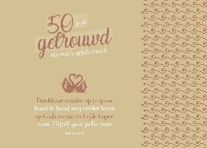 50 jaar getrouwd Hartelijk gefeliciteerd - kaart