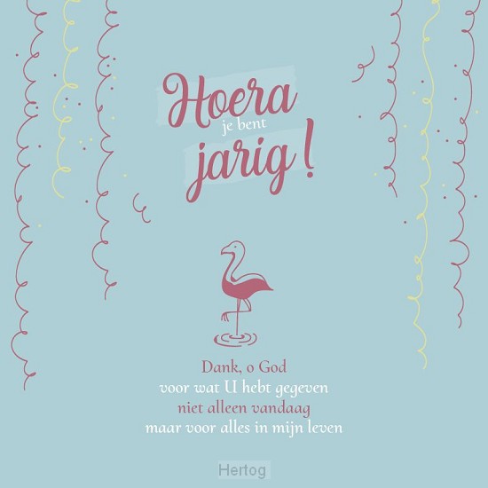 Hoera je bent jarig! - kaart