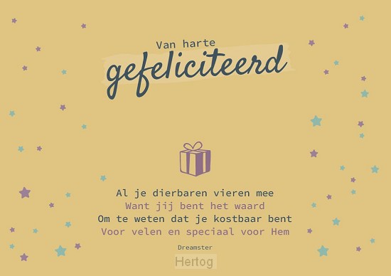 Van harte gefeliciteerd - kaart