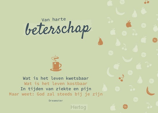 Van harte beterschap - kaart