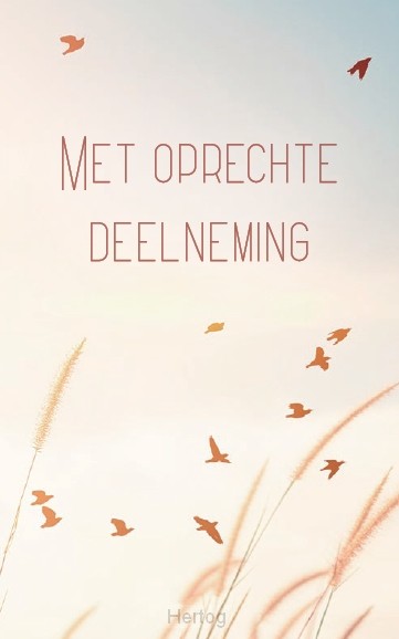 Met oprechte deelneming - map rouw