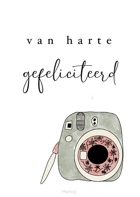 Van harte gefeliciteerd - kaart