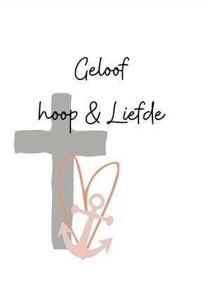 Geloof hoop & liefde - kaart