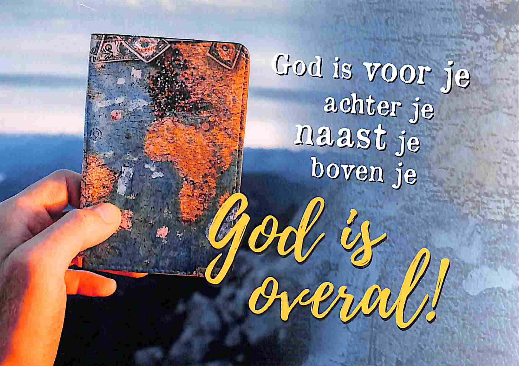 God is overal - kaart