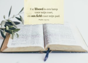 Uw Woord is een lamp voor mijn voet - kaart