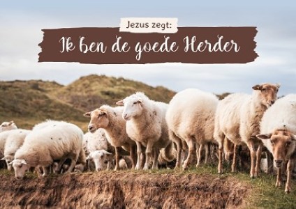 Jezus zegt: Ik ben de goede Herder - kaart