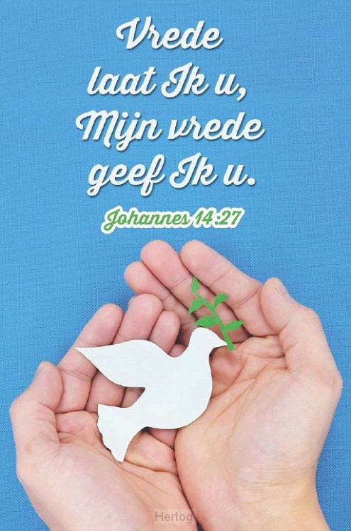 Vrede laat Ik u, Mijn vrede geef Ik u - minikaart