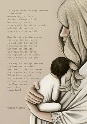 Ik leg de namen van mijn kinderen in Uw handen - poster A5