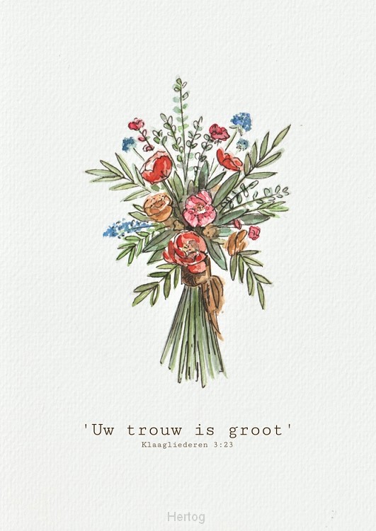 Uw trouw is groot - minikaart