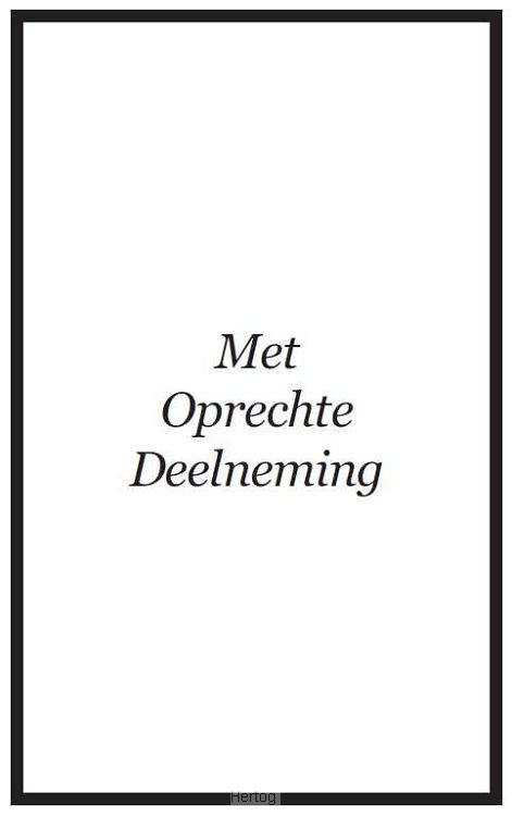 Met oprechte deelneming - zwart met Bijbeltekst SV - kaarten