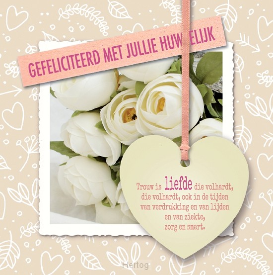 Huwelijk - wenskaart