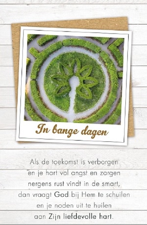 In bange dagen - wenskaart