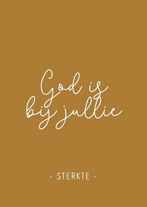 God is bij jullie - kaart