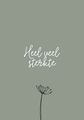 Heel veel sterkte - kaart