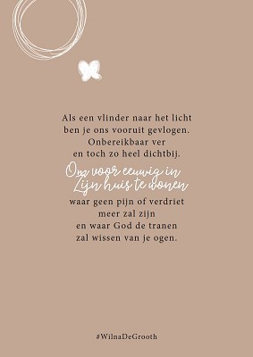 Als een vlinder naar het licht - kaart