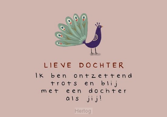 Lieve dochter - kaart