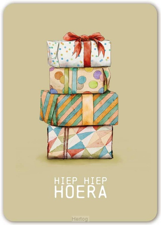 Hiep hiep hoera - kaart