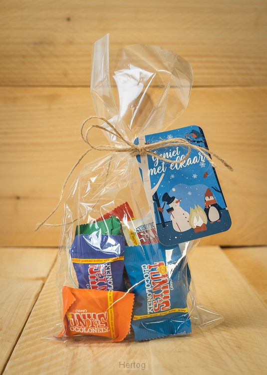 Geniet met elkaar - zakje chocolaatjes