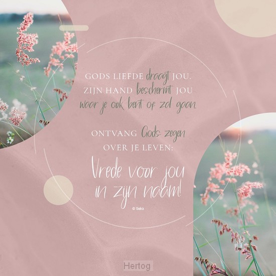 Gods liefde draagt jou - wenskaart