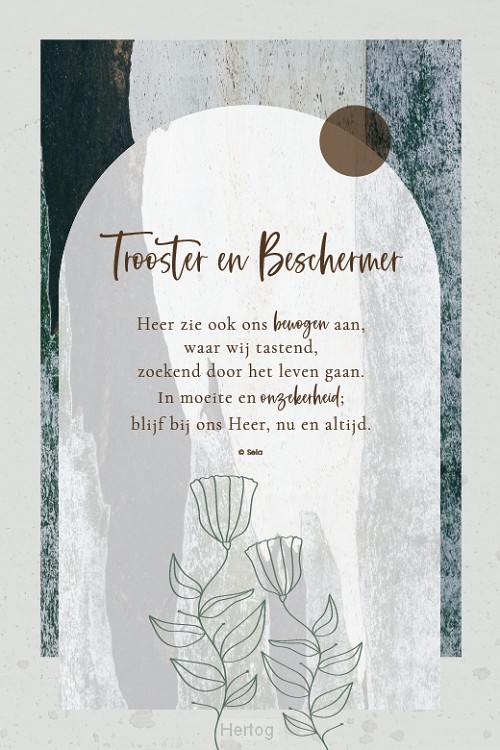 Trooster en Beschermer - wenskaart