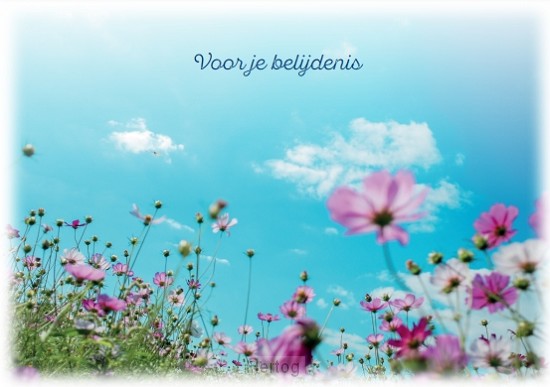 Voor je Belijdenis - wenskaart