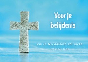 Voor je belijdenis - wenskaart met Bijbeltekst