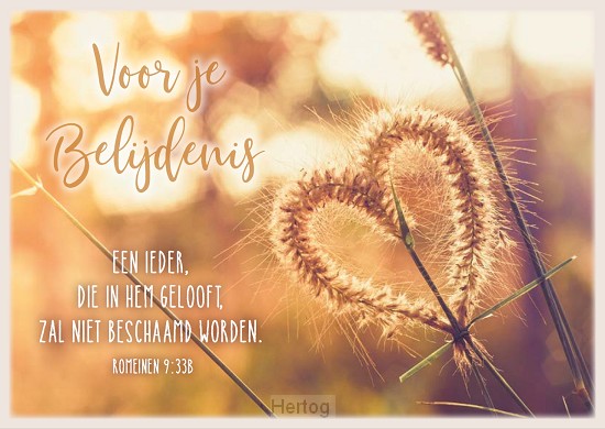 Voor je Belijdenis - wenskaart met Bijbeltekst