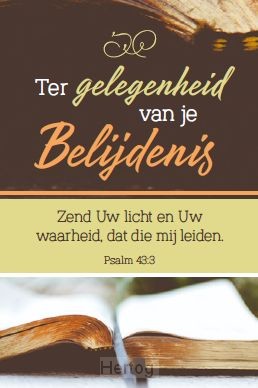 Ter gelegenheid van je Belijdenis - minikaart