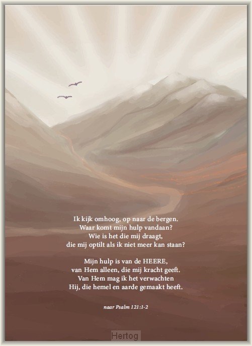 Ik kijk omhoog - enkele kaart met envelop