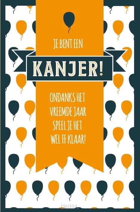 Je bent een kanjer! - wenskaart