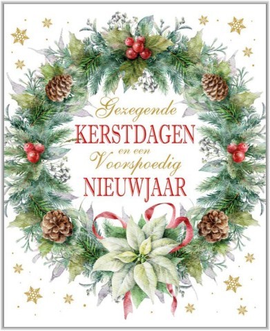 Doos Gezegende Kerstdagen en een Voorspoedig Nieuwjaar 