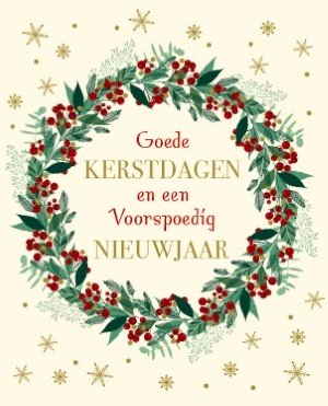 Doos Goede Kerstdagen en een Voorspoedig Nieuwjaar