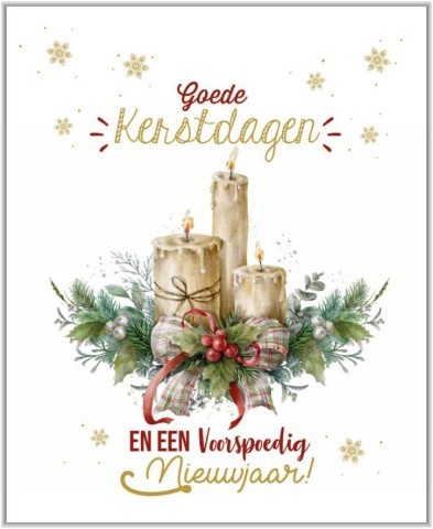 Doos Goede Kerstdagen en een Voorspoedig Nieuwjaar 