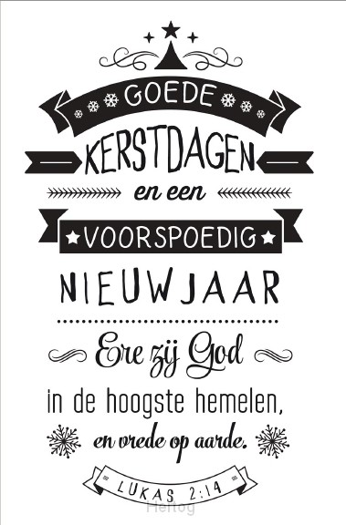 Goede Kerstdagen En Een Voorspoedig Nieuwjaar Met Tekst