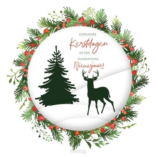 Doos Gezegende Kerstdagen en een voorspoedig Nieuwjaar!