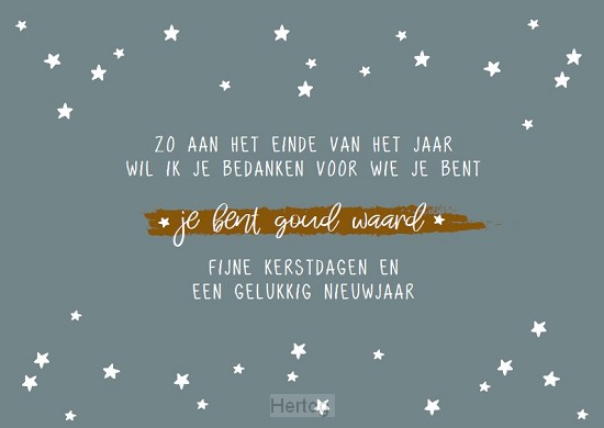 Zo aan het einde van het jaar - kaart