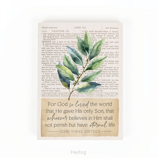 For God so loved the world - tabletop decor