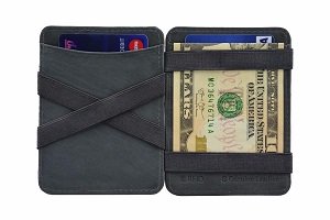Magic wallet portemonnee leer - groen