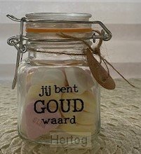 Jij bent GOUD waard - snoeppotje