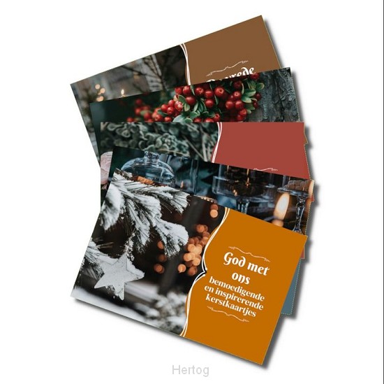 Kerstkaartjes in doosje