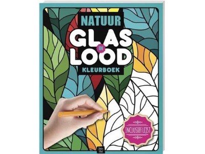 Glas-in-lood kleurboek - natuur