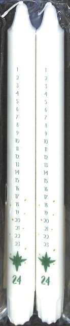 Adventsdinerkaarsen - set van 2